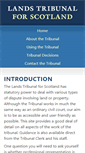 Mobile Screenshot of lands-tribunal-scotland.org.uk