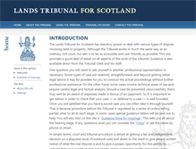Tablet Screenshot of lands-tribunal-scotland.org.uk